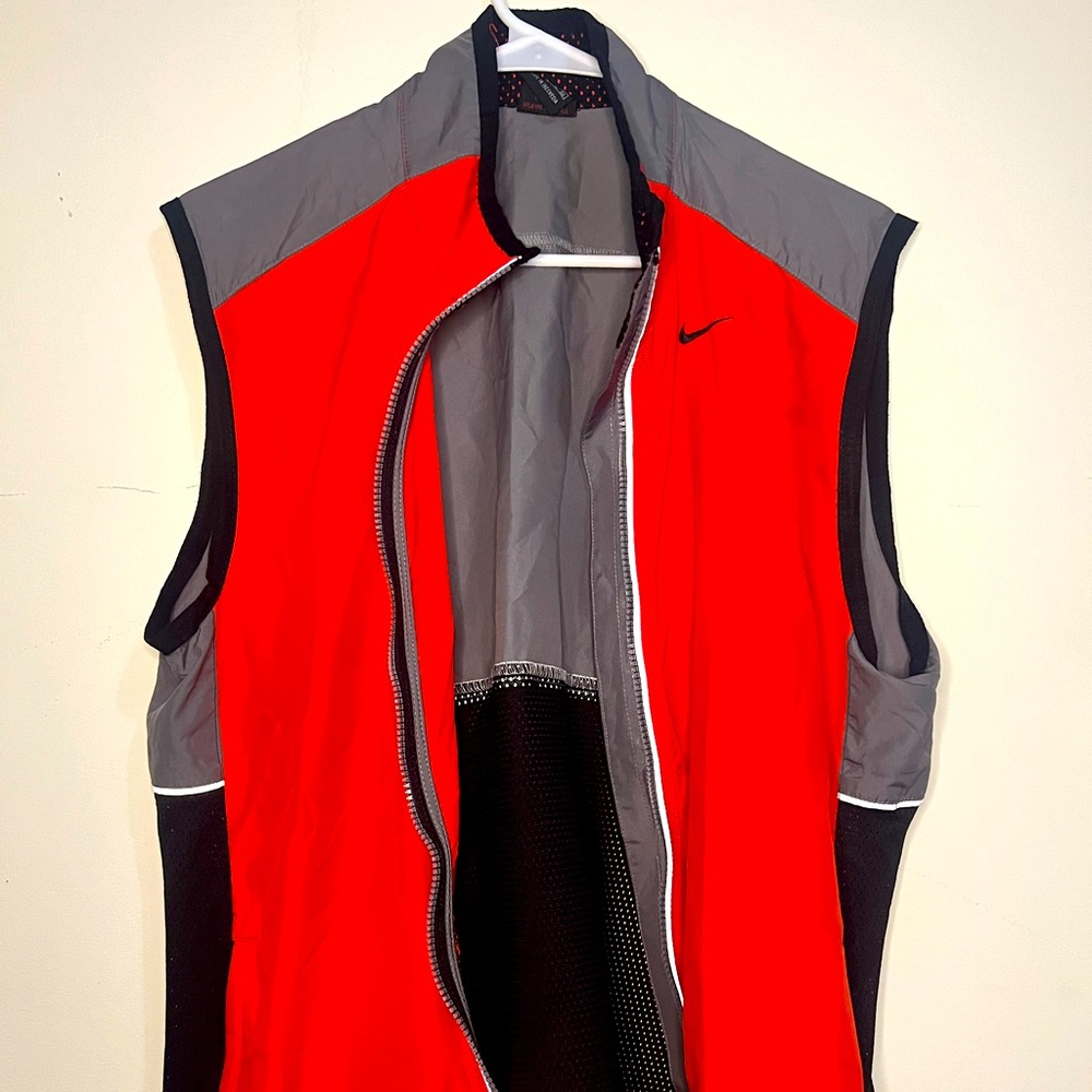 Vintage Red and Black Nike Vest